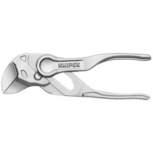 KNIPEX 86 04 100 Cheie cu clești XS Cleștele-cheie, clește și cheie într-o singură unealtă suprafață embosată, rugoasă cromat 100 mm - Img 3