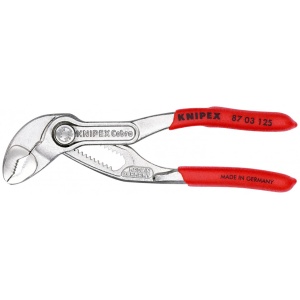 KNIPEX 87 03 125 Cobra® Clește high tech pentru pompe de apă acoperit cu material plastic aderent cromat 125 mm - Img 3