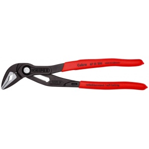KNIPEX 87 51 250 Cobra® ES Cleşte pentru pompa de apă extra-slim acoperit cu material plastic aderent bonderizat în culoarea gri 250 mm - Img 3