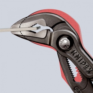 KNIPEX 87 51 250 Cobra® ES Cleşte pentru pompa de apă extra-slim acoperit cu material plastic aderent bonderizat în culoarea gri 250 mm - Img 5