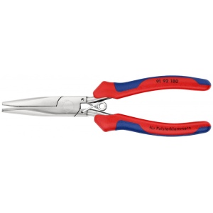 KNIPEX 91 92 180 Cleşte pentru cleme de tapiţerie cu manşoane multicomponent polizat, cu aspect de oglindă 185 mm - Img 3