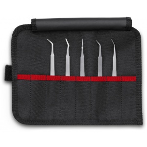 KNIPEX 92 00 03 Set de pensete de precizie SMD cu 5 bucăți