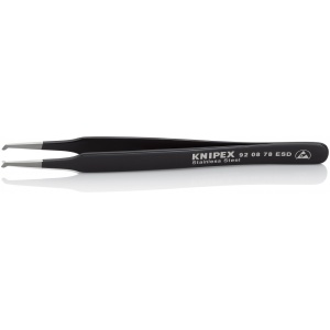 KNIPEX 92 08 78 ESD Pensete de precizie SMD 118 mm