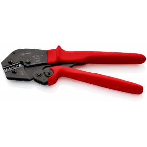 KNIPEX 97 52 13 Clește de sertizat și pentru operarea cu două mâini cu manșoane din plastic aderente brunat 250 mm - Img 2