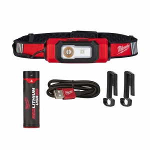 Lanternă frontală HI-VIS reîncărcabilă USB 600 lumeni