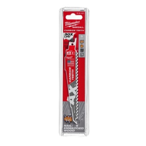 Lemn cu cuie: Pânze Heavy Duty AX™ cu dinți din carbură pentru lucrări de demolare Milwaukee (Lungimea pânzei (mm): 150) - Img 5