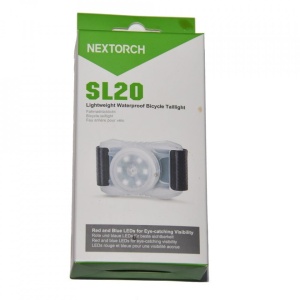 Lumina bicicleta SL 20 rosu sau albastru de avertizare - Img 4