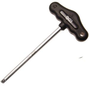 Maner tip T cu patrat de antrenare de 1/4", 180mm