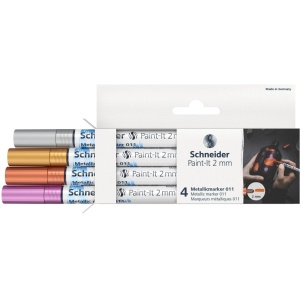 Marker metalic Schneider Paint-It 011 2 mm 4 buc/Set1 - Img 2