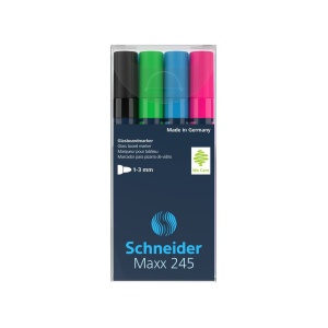 Marker pentru sticlă Schneider Maxx 245 4 buc/set - Img 2