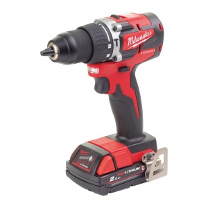 Mașină de găurit cu percuție, compactă cu motor fără perii M18™ M18 CBLPD-202C ( KIT: 2 x M18 B2 Acumulator, M12-18 C Încarcător, Kitbox) - Img 3
