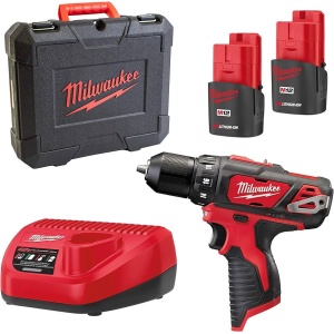 Mașină de găurit sub-compactă M12™ Milwaukee M12 BDD-152C, alimentare cu acumulator - echipat