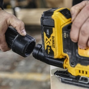 Masina de slefuit cu vibratii Dewalt DCW200P2, cu 2 acumulatori Li-Ion 18 V, 108 x 115 mm, 8000-13500 rpm - Img 5