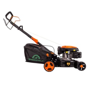 Masina de tuns gazonul cu autopropulsie Greenfield G-MTG421A-T6, 3.46 cp, 146 cmᶟ, 42 cm latime lucru, 5 trepte taiere, sac colector 40 l - Img 3