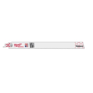 Metal: Pânze Heavy Duty TORCH™ pentru lucrări de demolare Milwaukee TORCH 300 x 18 Tpi - 25 bucati - Img 2