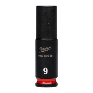 MILWAUKEE, CHEI TUBULARE DE IMPACT SHOCKWAVE™ IMPACT DUTY, 9 MM 1/4" IMPACT SOCKET DEEP - 1 PC - Img 1