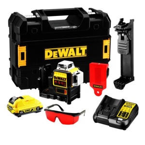 Nivela laser in cruce, autonivelanta, DeWalt DCE089D1R, Li-Ion 10.8V, 2 Ah, fascicul rosu - Img 2