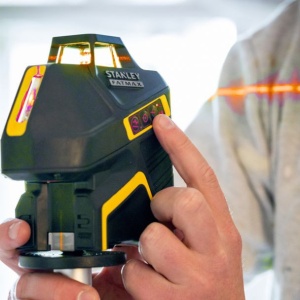 Nivela laser rotativa 360 + laser cu 2 puncte Stanley Fatmax FMHT1-77416, dioda rosie - Img 6