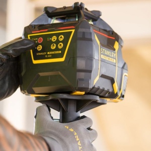Nivela laser rotativa Stanley RL600, pentru santier, linie laser de culoare rosie, cu baterii alcaline - Img 5