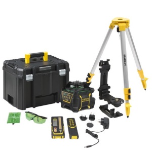 Nivela laser rotativa Stanley RL750L, pentru santier, linie laser de culoare verde - Img 1