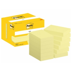 Notes adeziv 51 x 76 mm 100 file/buc Post-it 3M, 12 buc/pachet PEFC CH18/0914