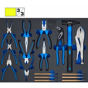 Organizator pentru carucior BGS, 17 scule: clesti, ciocane, punctatoare, 3/3 sertar - Img 5