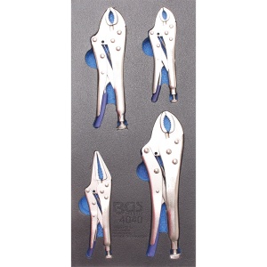 Organizator pentru carucior BGS, 4 clesti cu blocare, 1/3 sertar