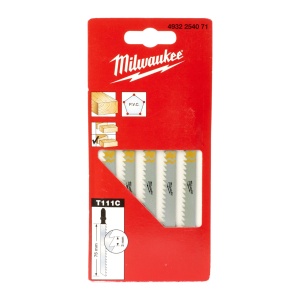 Pânze tradiționale Milwaukee 75 x 3 mm T 111 C - 5 bucati - Img 2