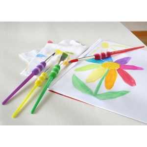 Pensule Soft Touch Faber-Castell 4 buc/set - Img 3