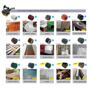 Perie fibre sintetice, pentru slefuitor / restaurator REX - Energybrush - Img 3