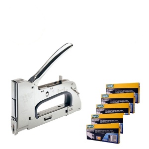 Pistol capsat R36E, 36 10-14mm si 5 cutii capse Rapid 36 12 mm, galvanizate, divergente - Img 1