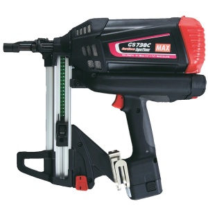 Pistol pentru impuscat cuie in beton acumulator si cartus cu gaz, MAX GS738C-LT - Img 1
