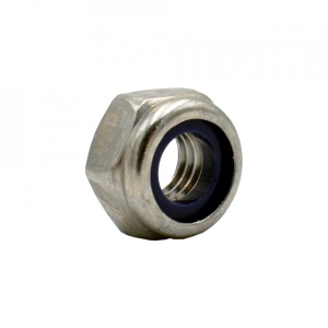 Piulite hexagonale cu autoblocare DIN 985 INOX A4-80, M8, 100 bucati - Img 1