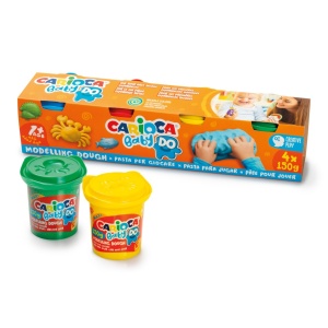 Plastilină Baby Dough Carioca 4 x 150 g/cutie