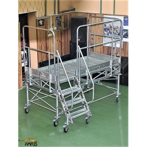 Platforma mobila RARIS, aluminiu, cu podina extinsa, la 60°, Gmax = 400 kg, tip P2M60 - Img 6