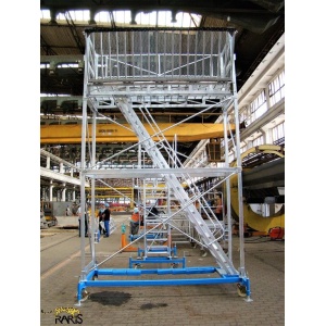 Platforma RARIS rabatabila, in consola, mobila, cu calare, din aluminiu si otel, tip PCMA - Img 4