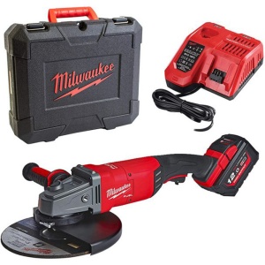 Polizor unghiular cu acumulator Milwaukee FUEL™ M18 FLAG230XPDB 121C, disc 230 mm, livrat cu acumulator - Img 1