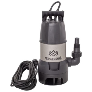 Pompa submersibila din plastic Wasserkonig SPMD9250, ape murdare, particule max. 35 mm, putere 950 W, debit 15000 l/h, inaltime refulare 8.5 m, flotor electromecanic - Img 1