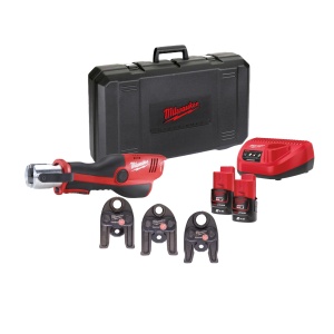 Presă hidraulică Milwaukee M12 HPT-202C U-SET, preseaza fitinguri 12-35 mm, livrata cu acumulatori, valiza, include bacuri de 16/20/25 mm - Img 9