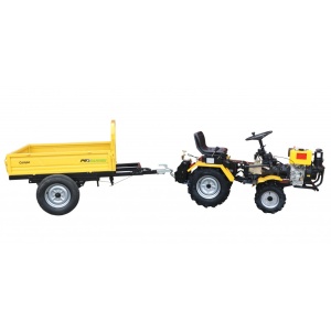 ProGARDEN Campo RM500CT remorca 500kg minitractor, 1 osie, prindere cupla - Img 3