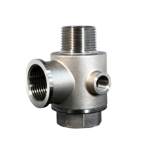 ProGARDEN Racord hidrofor cu supapa de sens, 5 cai, FE1"xFI1"xFI1"xFI1/4"xFI1/4", inox - Img 2