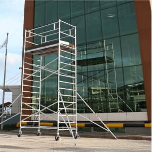 ProTUBE L12 Schela mobila profesionala din aluminiu H lucru 12,5m, podina 120 x 240 cm - Img 3