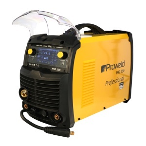 ProWELD MIG 250 Synergetic Invertor digital MIG/TIG/MMA 200A, Sudură oțel, inox, aluminiu, fontă, Afișaj LCD, reglaj sinergic - Img 5