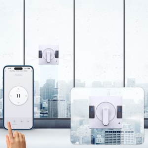 Robot curățare geamuri WiFi Tellur Smart, RWC02, 72W, două rezervoare apă, anti cădere, alb - Img 3