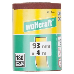 Rola slefuire Easy fix Wolfcraft 5813000, 4 m x 93 mm, granulatie 180, cu scai - Img 2