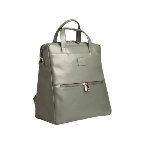 Rucsac din piele laptop 14" Exactive Lady Exacompta 17236E, gri - Img 3