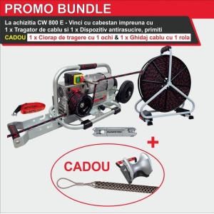 RUNPOTEC, CW 800 E - Vinci cu cabestan, carucior de transport inclus - Img 6