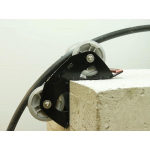 RUNPOTEC, Ghidaj cablu cu 2 role, 90 grade, Ø rola 130 mm, Ø max cablu 100 mm, max 1500 kg - Img 4