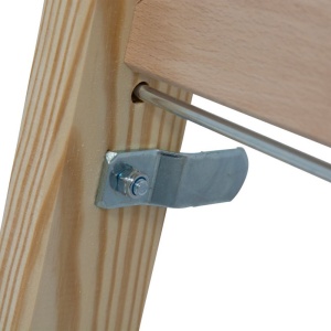 Scara de lemn dubla cu trepte pe ambele parti, 2x6 trepte - Img 6