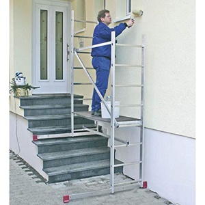 Schela mobila Corda 0,6 x 1,5m, aluminiu, inaltime lucru 4m - Img 3